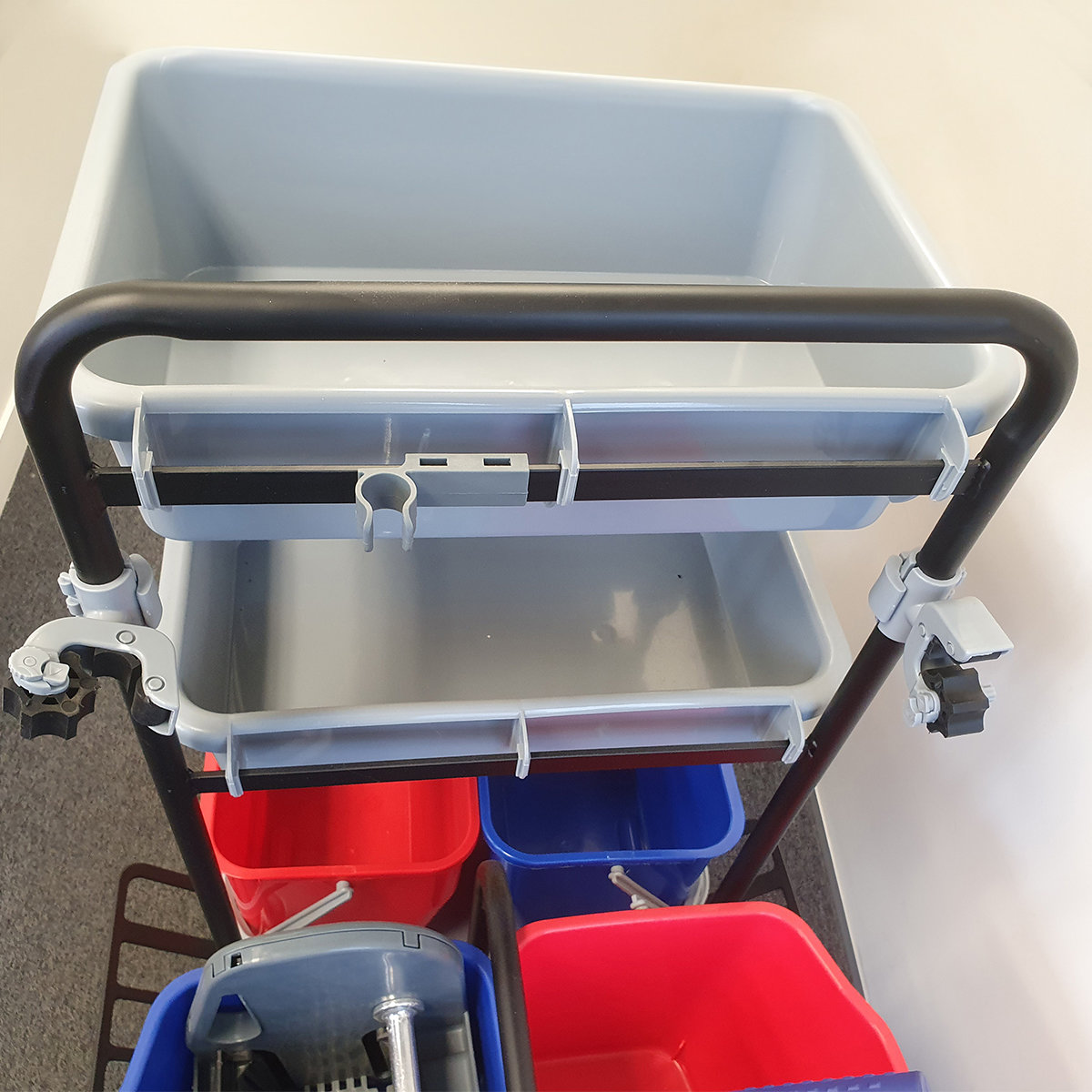 Buy Multi Function Janitor Cart  in Bin Trolleys available at Astrolift NZ